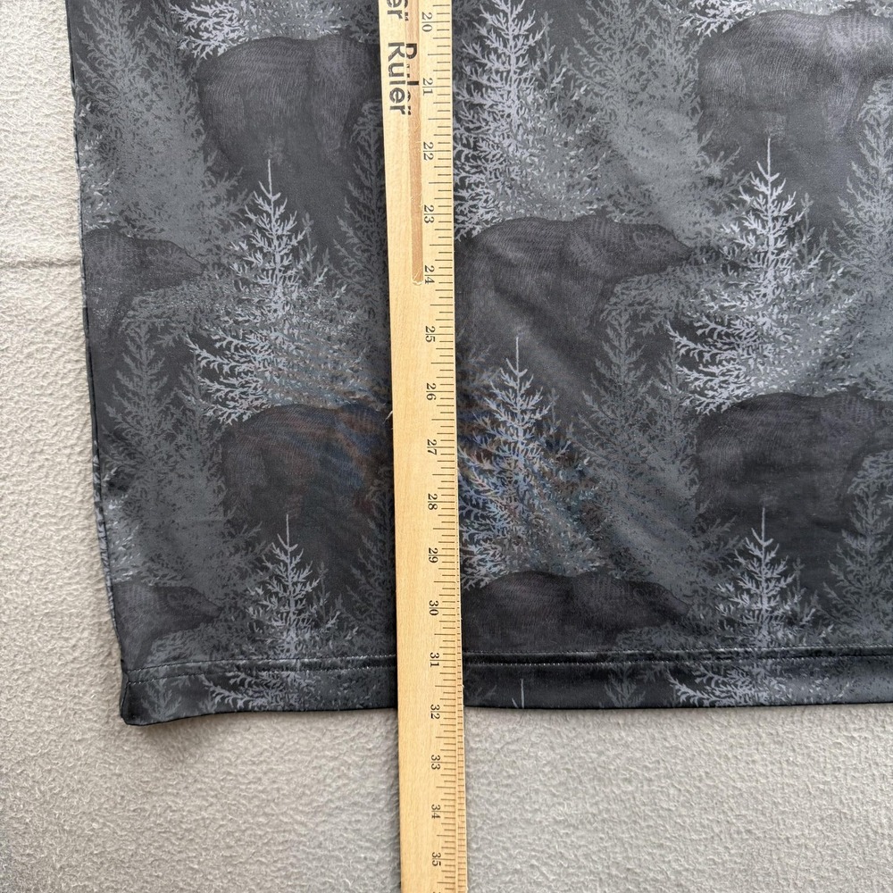 Waggle Polo Shirt Mens 3XL Gray Bear Forest Print Golf Performance Stretch - Picture 5 of 8